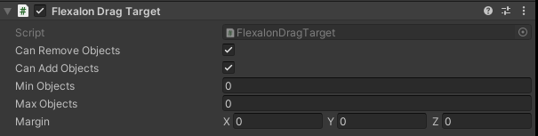 Drag Target Options