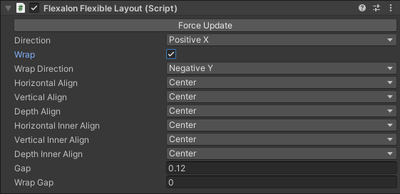 Flexible layout options.