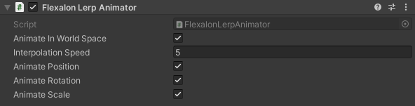 Lerp Animator Options