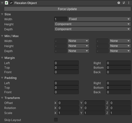 Flexalon Object Component