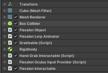 Oculus Component List