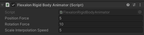 Rigid Body Animator Options